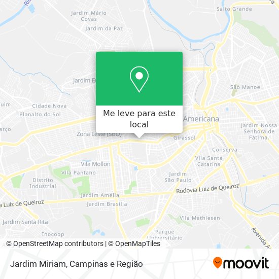 Jardim Miriam mapa