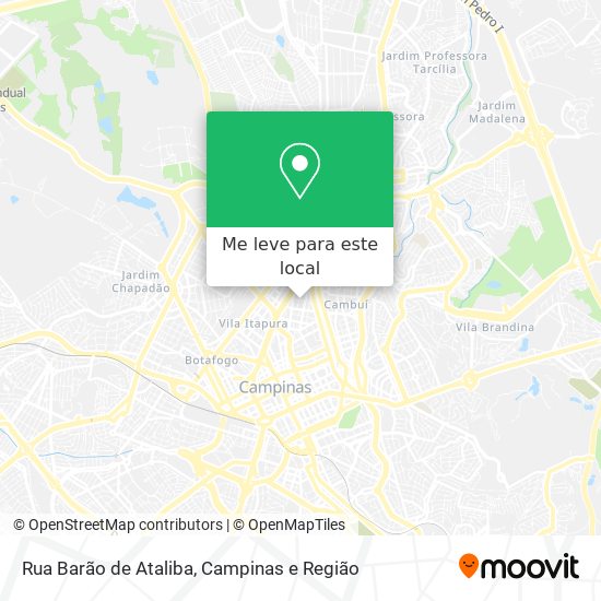 Rua Barão de Ataliba mapa