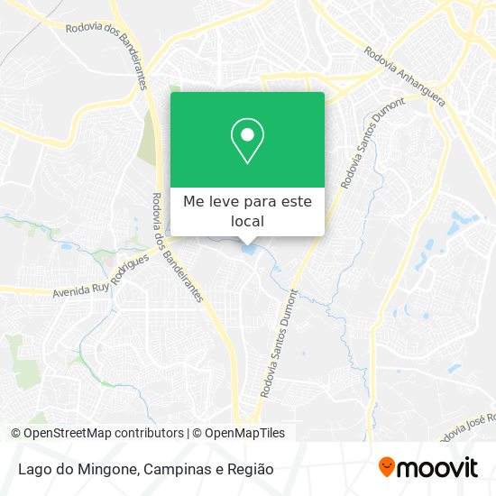 Lago do Mingone mapa