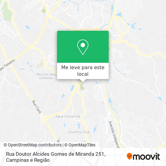 Rua Doutor Alcides Gomes de Miranda 251 mapa