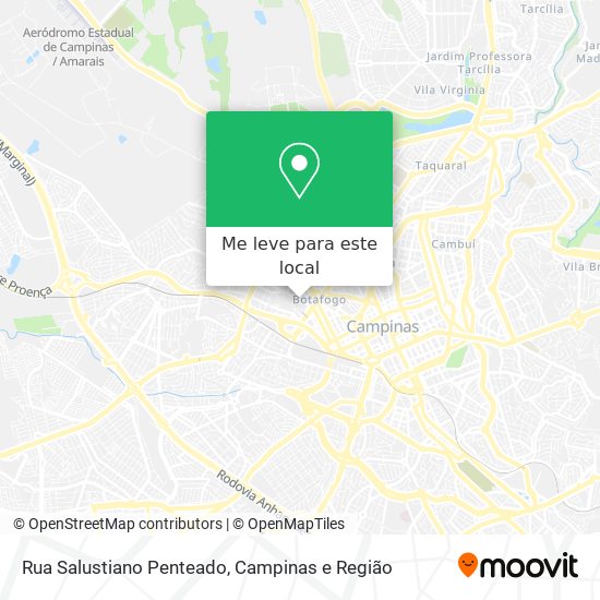 Rua Salustiano Penteado mapa