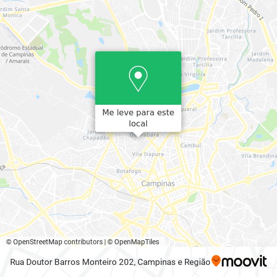 Rua Doutor Barros Monteiro 202 mapa