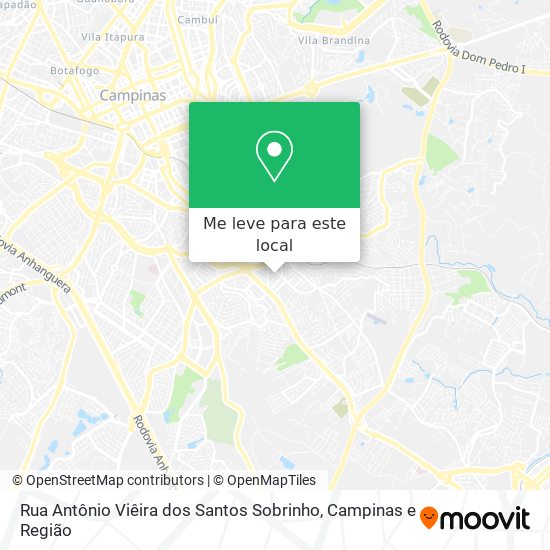 Rua Antônio Viêira dos Santos Sobrinho mapa