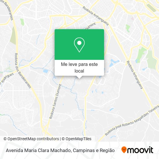 Avenida Maria Clara Machado mapa