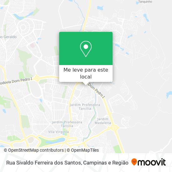 Rua Sivaldo Ferreira dos Santos mapa