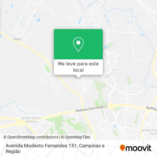 Avenida Modesto Fernandes 151 mapa