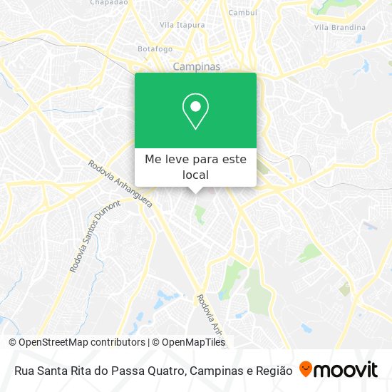 Rua Santa Rita do Passa Quatro mapa