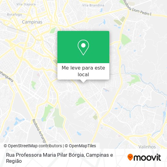 Rua Professora Maria Pilar Bórgia mapa