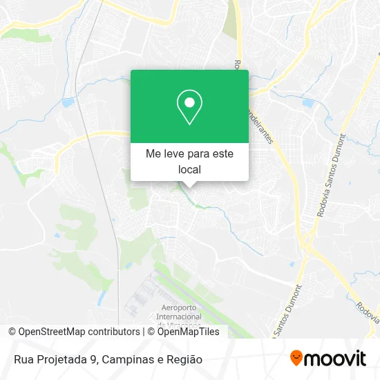 Rua Projetada 9 mapa