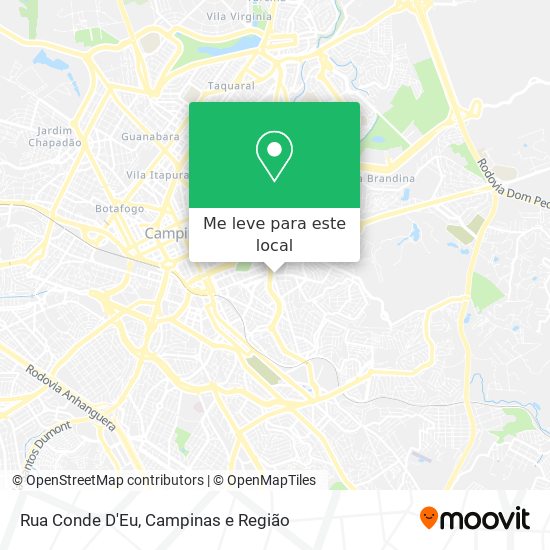 Rua Conde D'Eu mapa