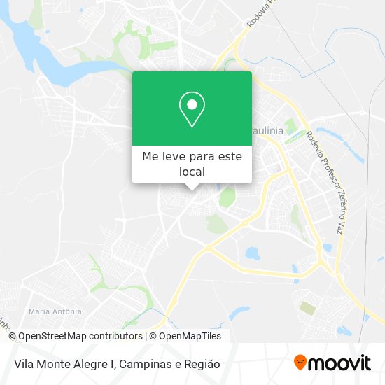 Vila Monte Alegre I mapa