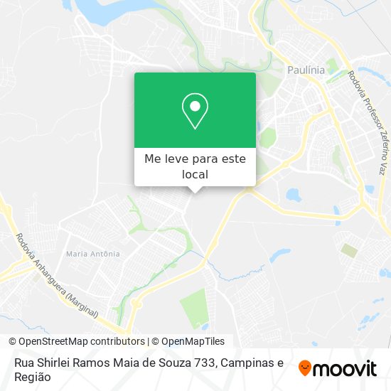 Rua Shirlei Ramos Maia de Souza 733 mapa