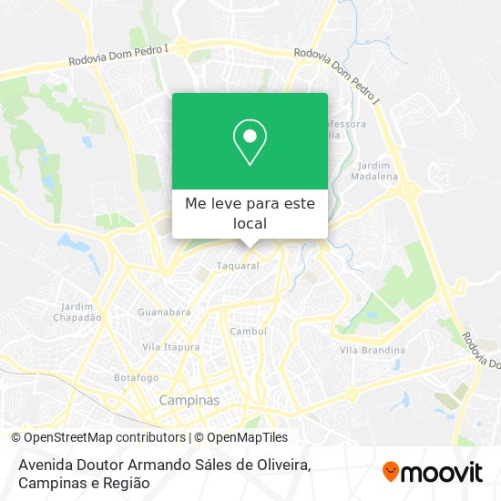 Avenida Doutor Armando Sáles de Oliveira mapa