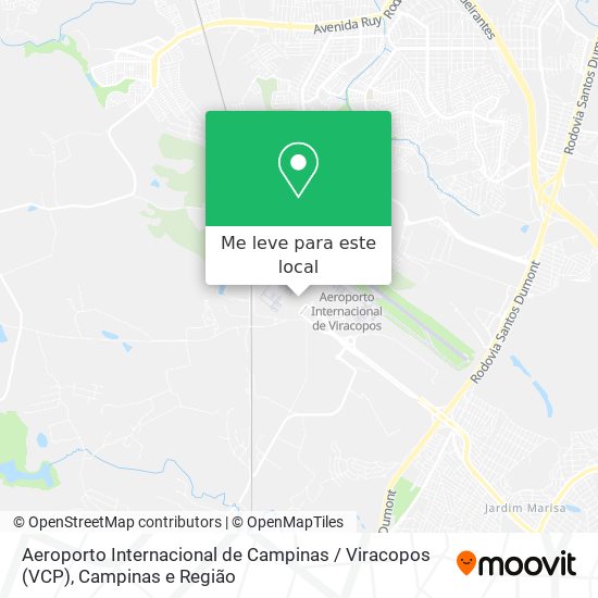 Aeroporto Internacional de Campinas / Viracopos (VCP) mapa