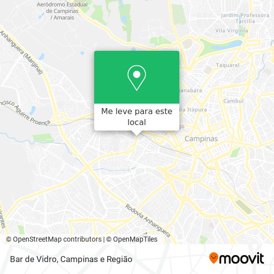 Bar de Vidro mapa