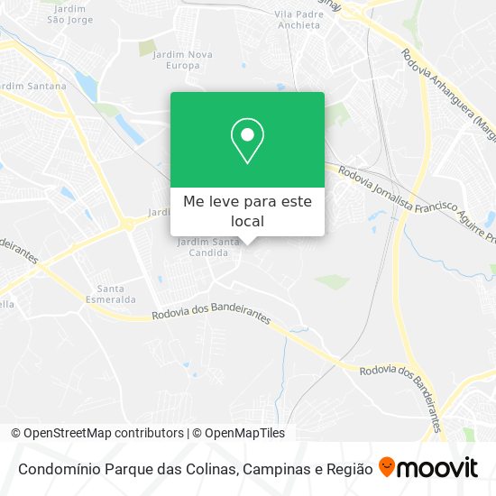 Condomínio Parque das Colinas mapa