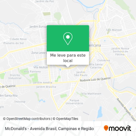 McDonald's - Avenida Brasil mapa