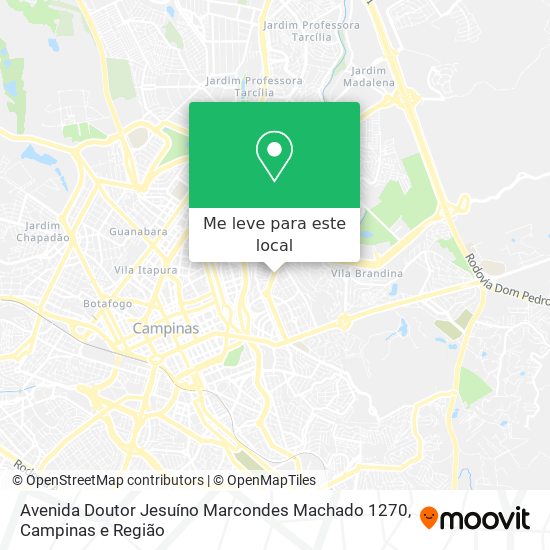Avenida Doutor Jesuíno Marcondes Machado 1270 mapa