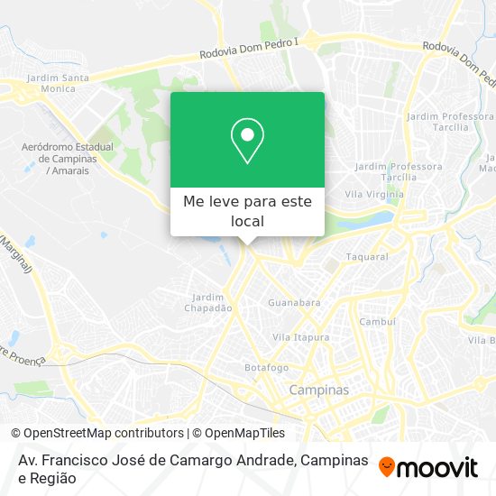 Av. Francisco José de Camargo Andrade mapa