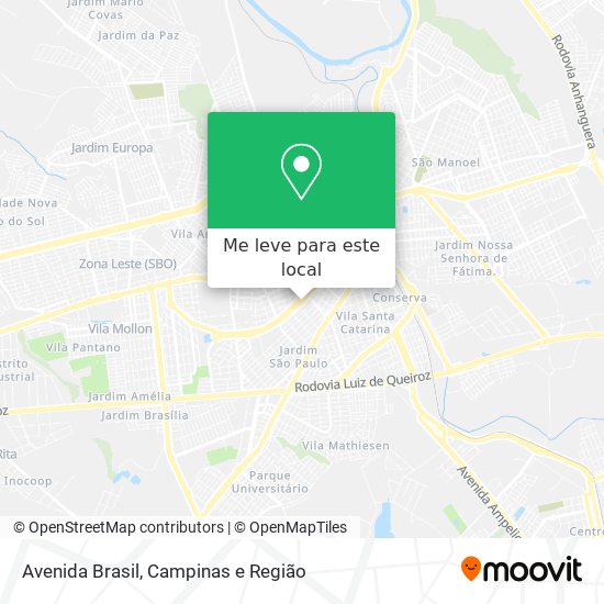 Avenida Brasil mapa