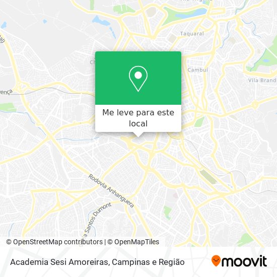 Academia Sesi Amoreiras mapa