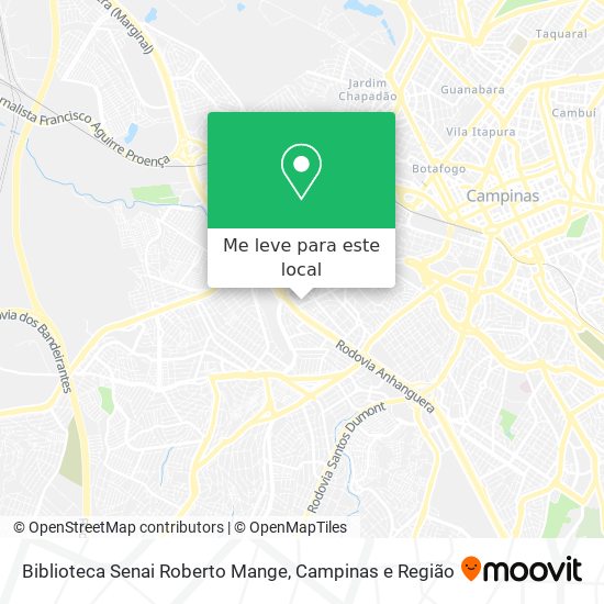 Biblioteca Senai Roberto Mange mapa