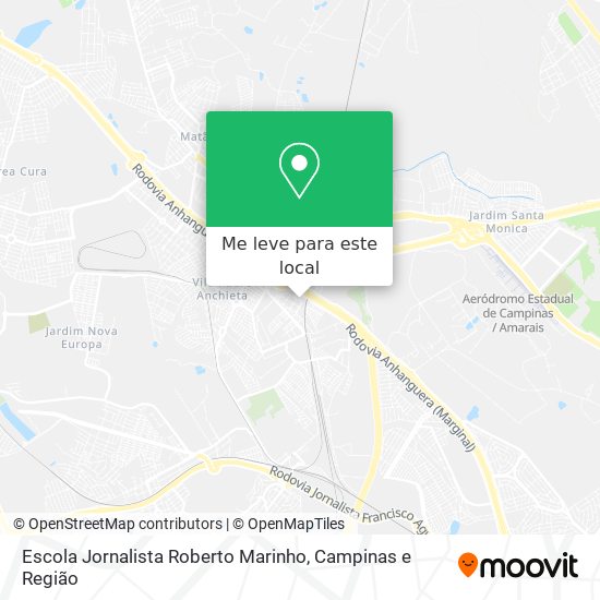 Escola Jornalista Roberto Marinho mapa