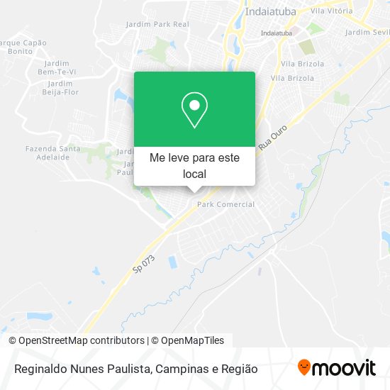 Reginaldo Nunes Paulista mapa