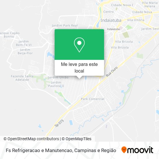 Fs Refrigeracao e Manutencao mapa