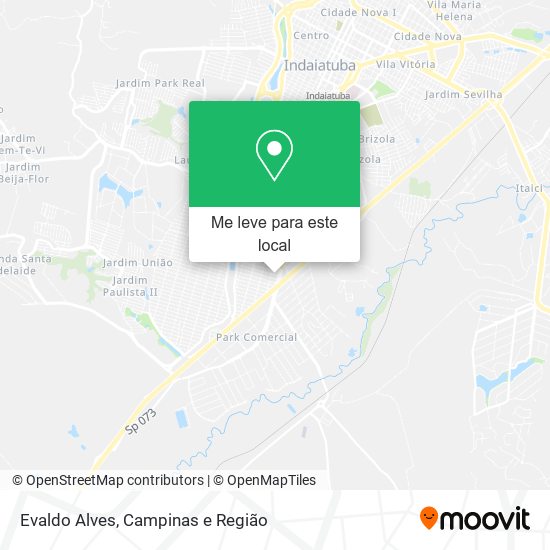 Evaldo Alves mapa