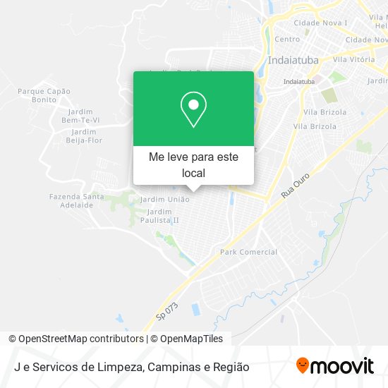 J e Servicos de Limpeza mapa