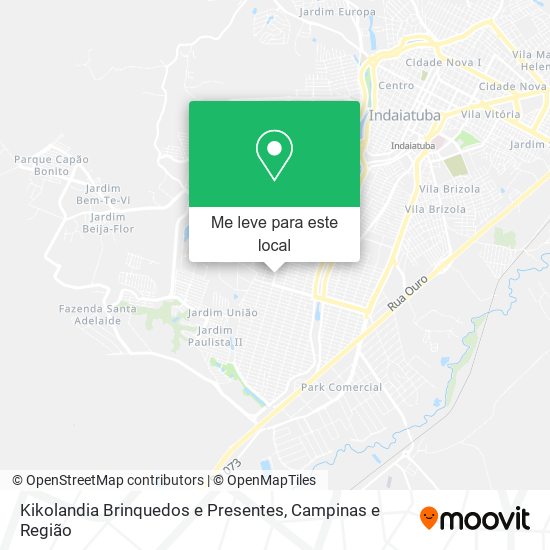 Kikolandia Brinquedos e Presentes mapa