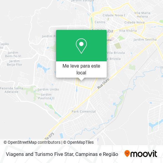 Viagens and Turismo Five Star mapa