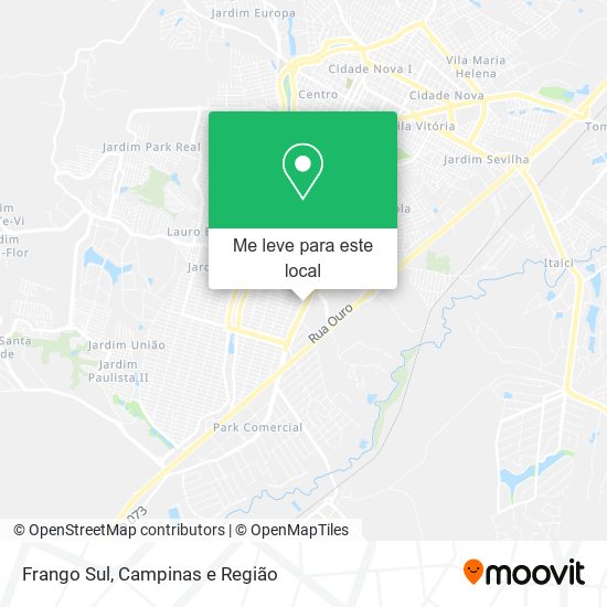 Frango Sul mapa