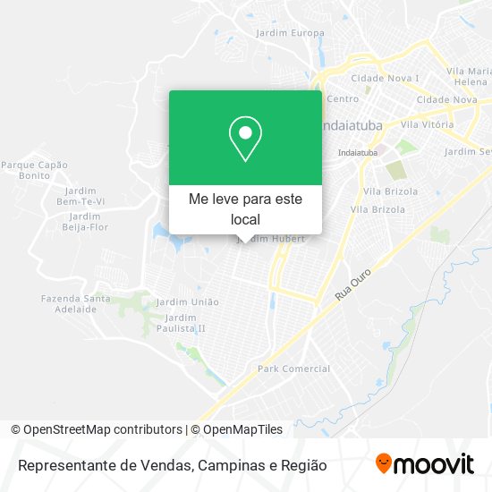 Representante de Vendas mapa