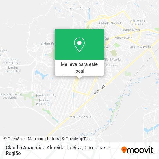 Claudia Aparecida Almeida da Silva mapa