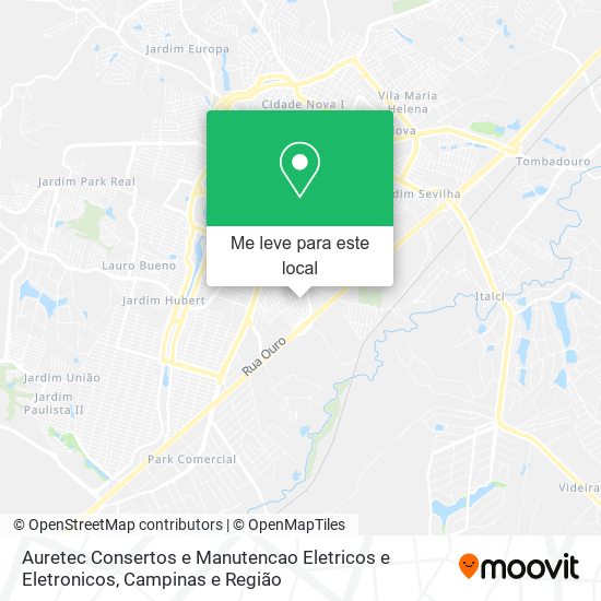 Auretec Consertos e Manutencao Eletricos e Eletronicos mapa