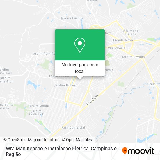 Wra Manutencao e Instalacao Eletrica mapa