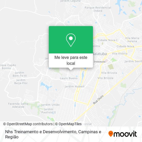 Nhs Treinamento e Desenvolvimento mapa