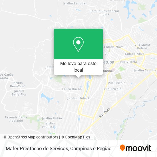 Mafer Prestacao de Servicos mapa