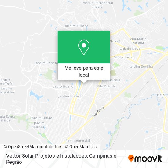 Vettor Solar Projetos e Instalacoes mapa