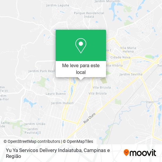 Yu Ya Servicos Delivery Indaiatuba mapa