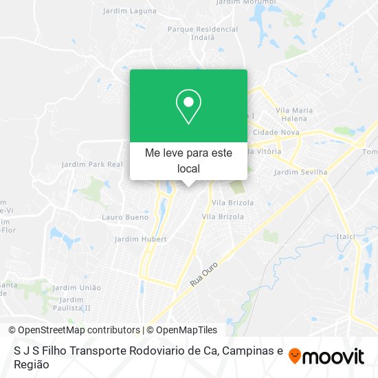 S J S Filho Transporte Rodoviario de Ca mapa