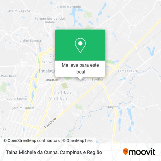 Taina Michele da Cunha mapa