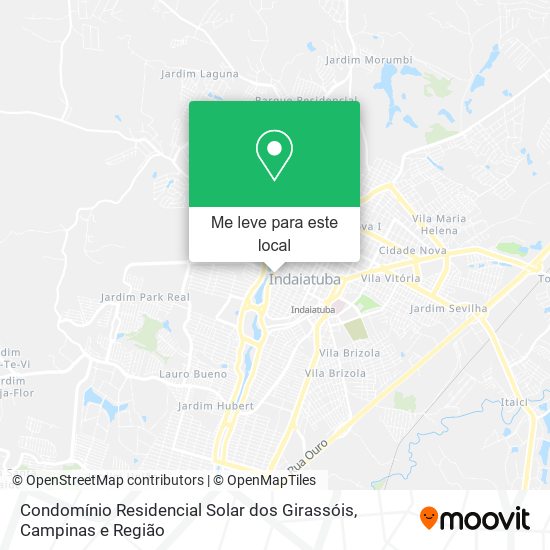 Condomínio Residencial Solar dos Girassóis mapa