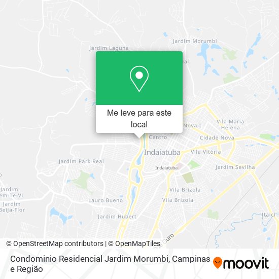 Condominio Residencial Jardim Morumbi mapa