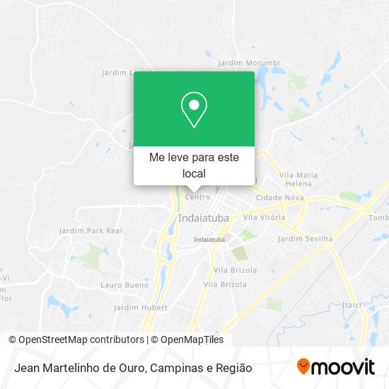 Jean Martelinho de Ouro mapa