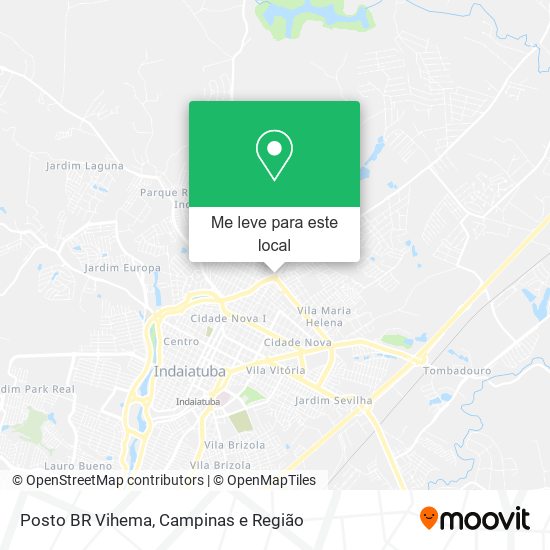 Posto BR Vihema mapa