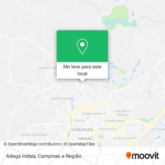 Adega Indaia mapa