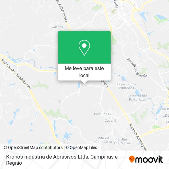 Kronos Indústria de Abrasivos Ltda mapa